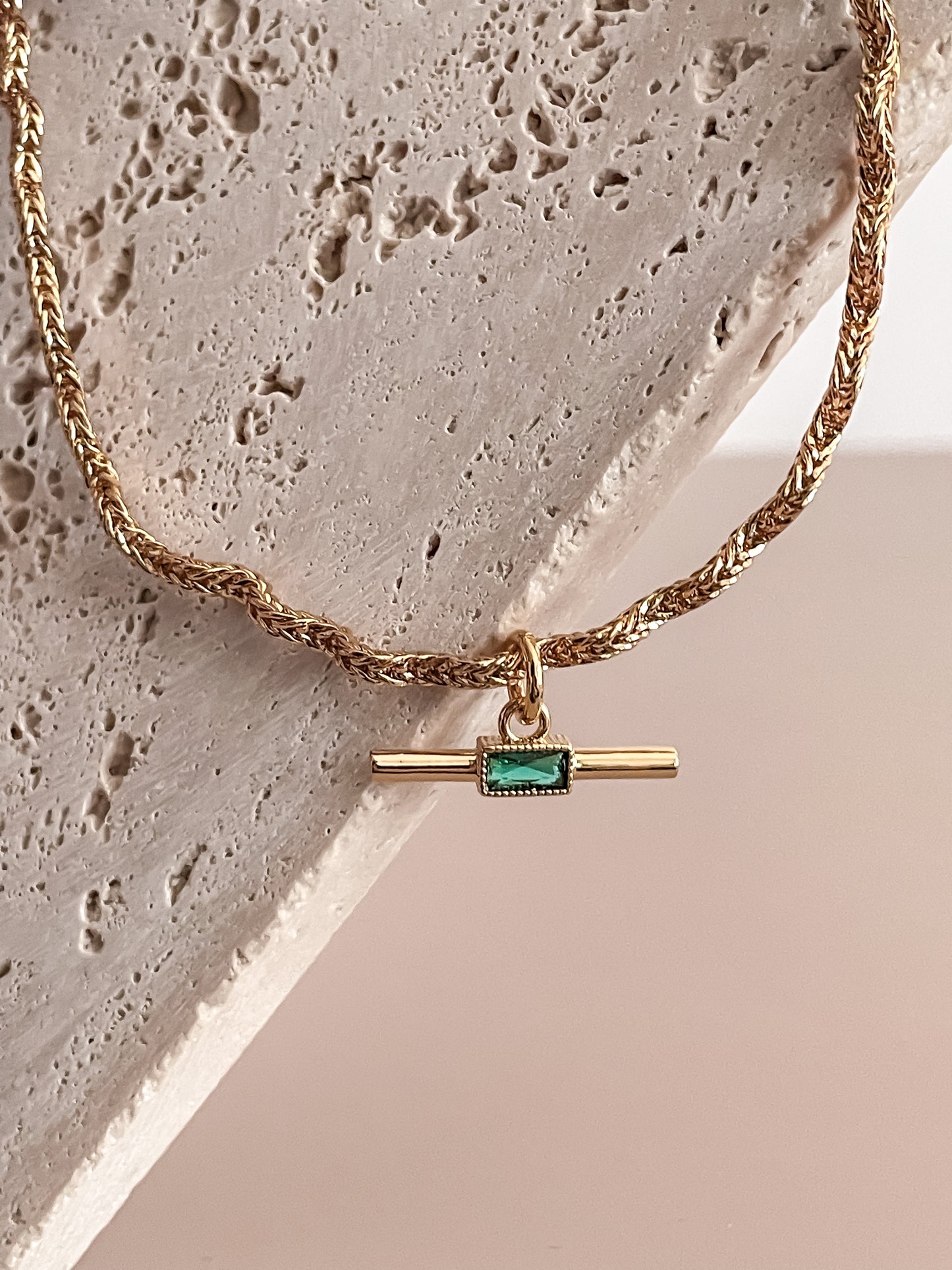 Zirconia Asymmetric Necklace