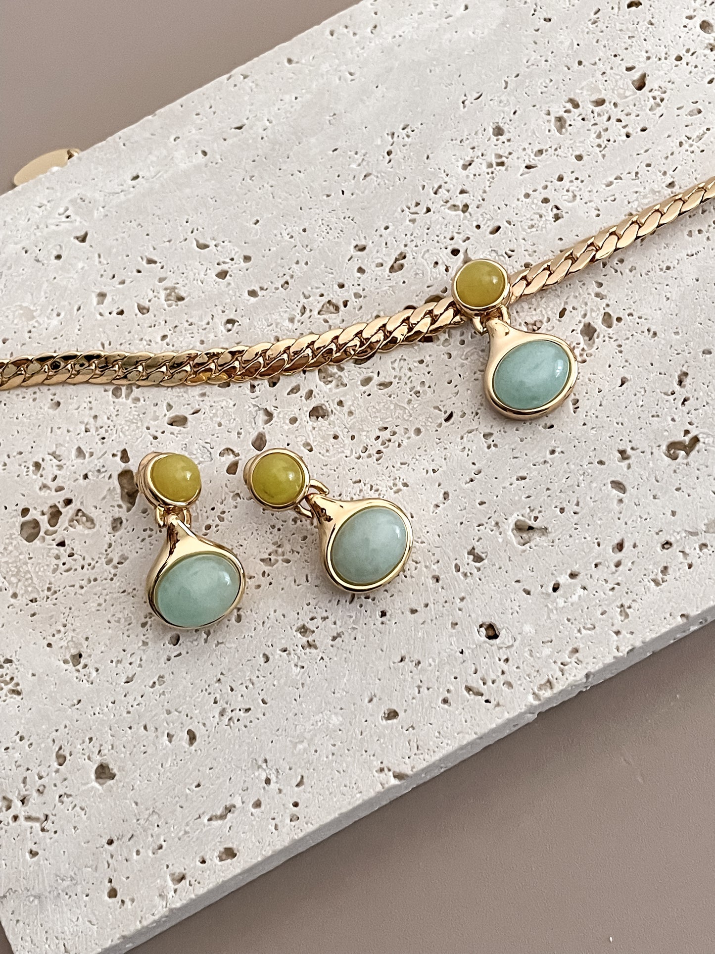Aventurine Jewelry Set