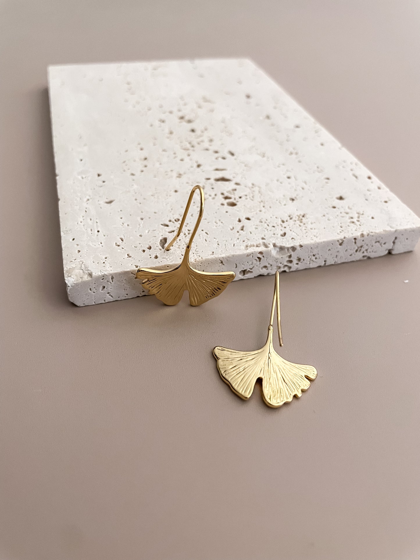 Ginkgo Leaf Earrings
