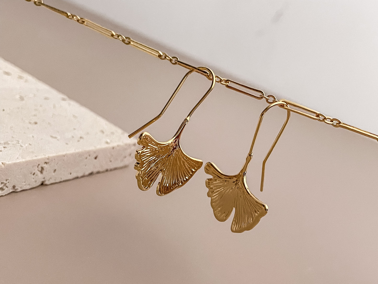 Ginkgo Leaf Earrings