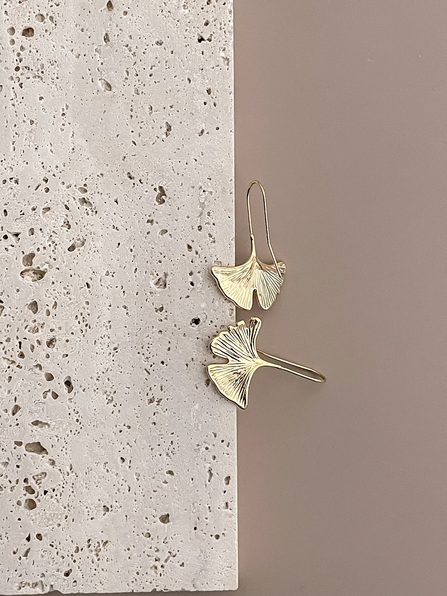 Ginkgo Leaf Earrings