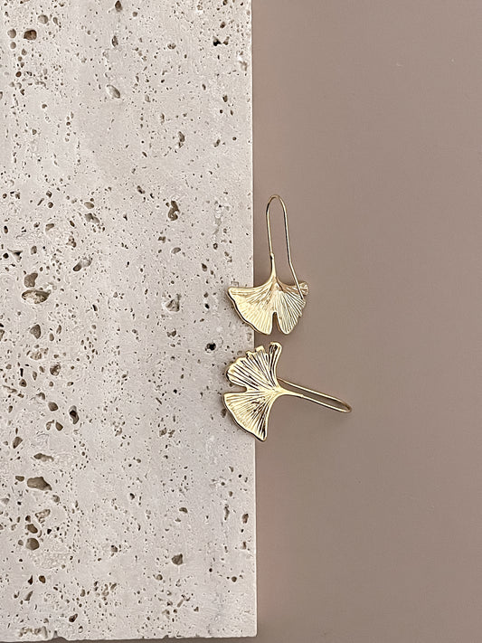 Ginkgo Leaf Earrings