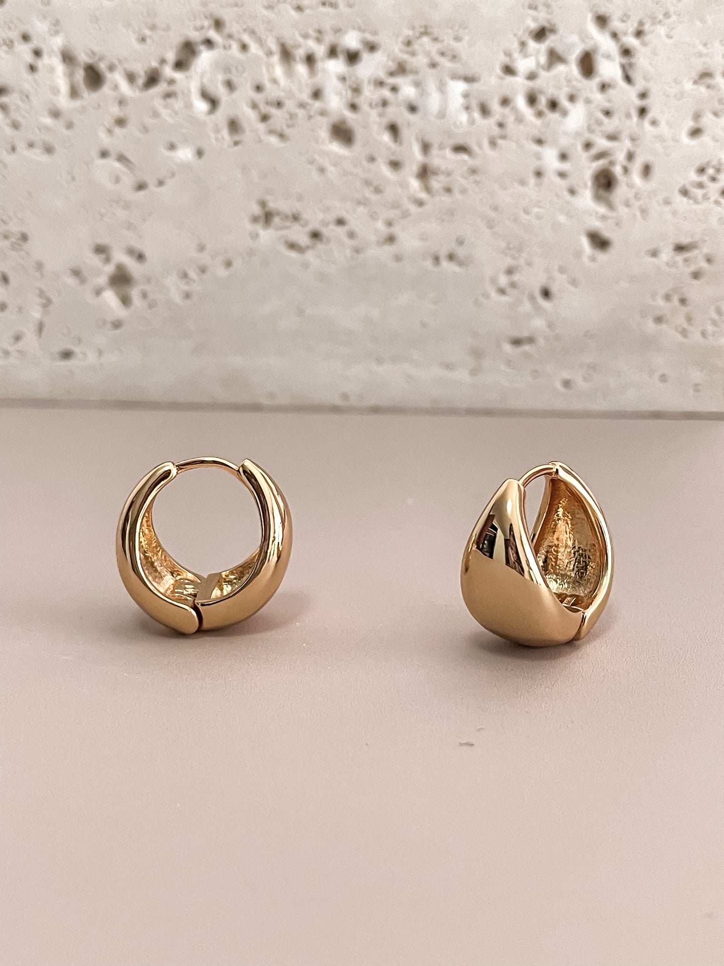 Basic Buckle Hoops Earrings