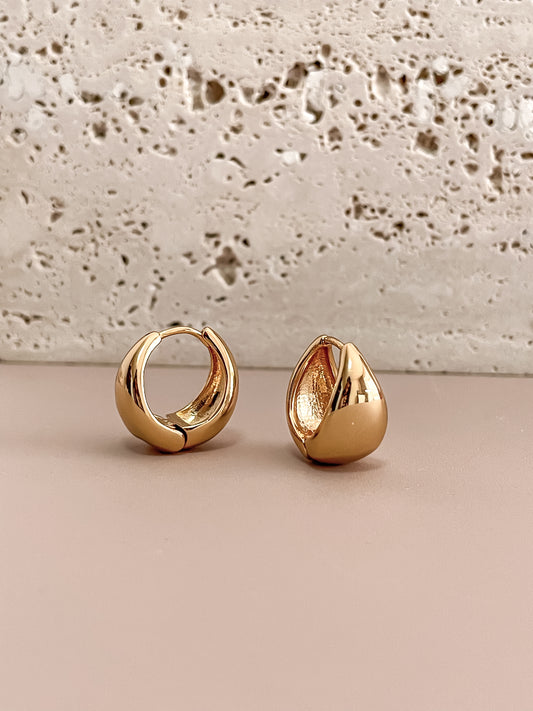Basic Buckle Hoops Earrings