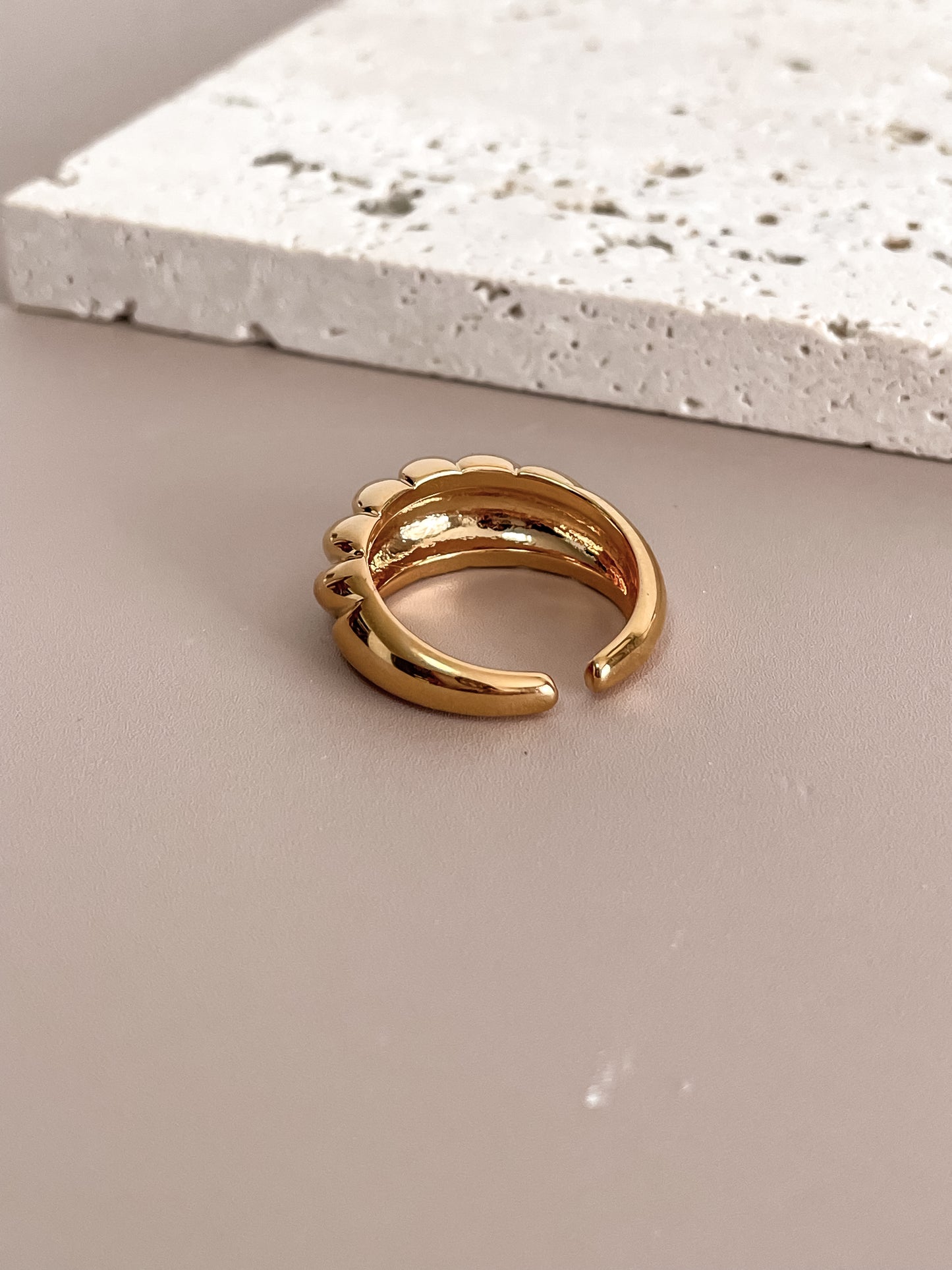 Croissant Inspired Ring
