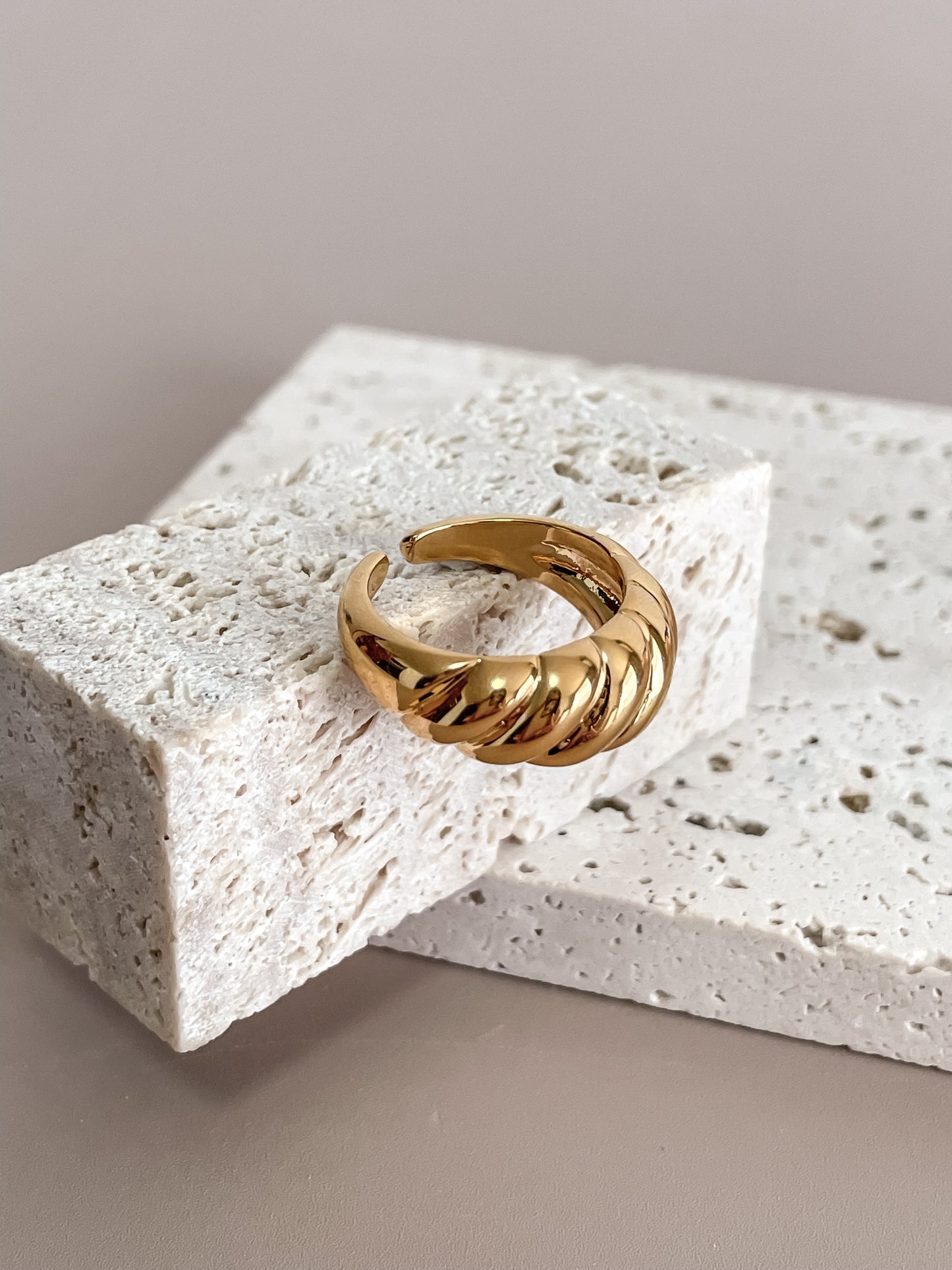 Croissant Inspired Ring