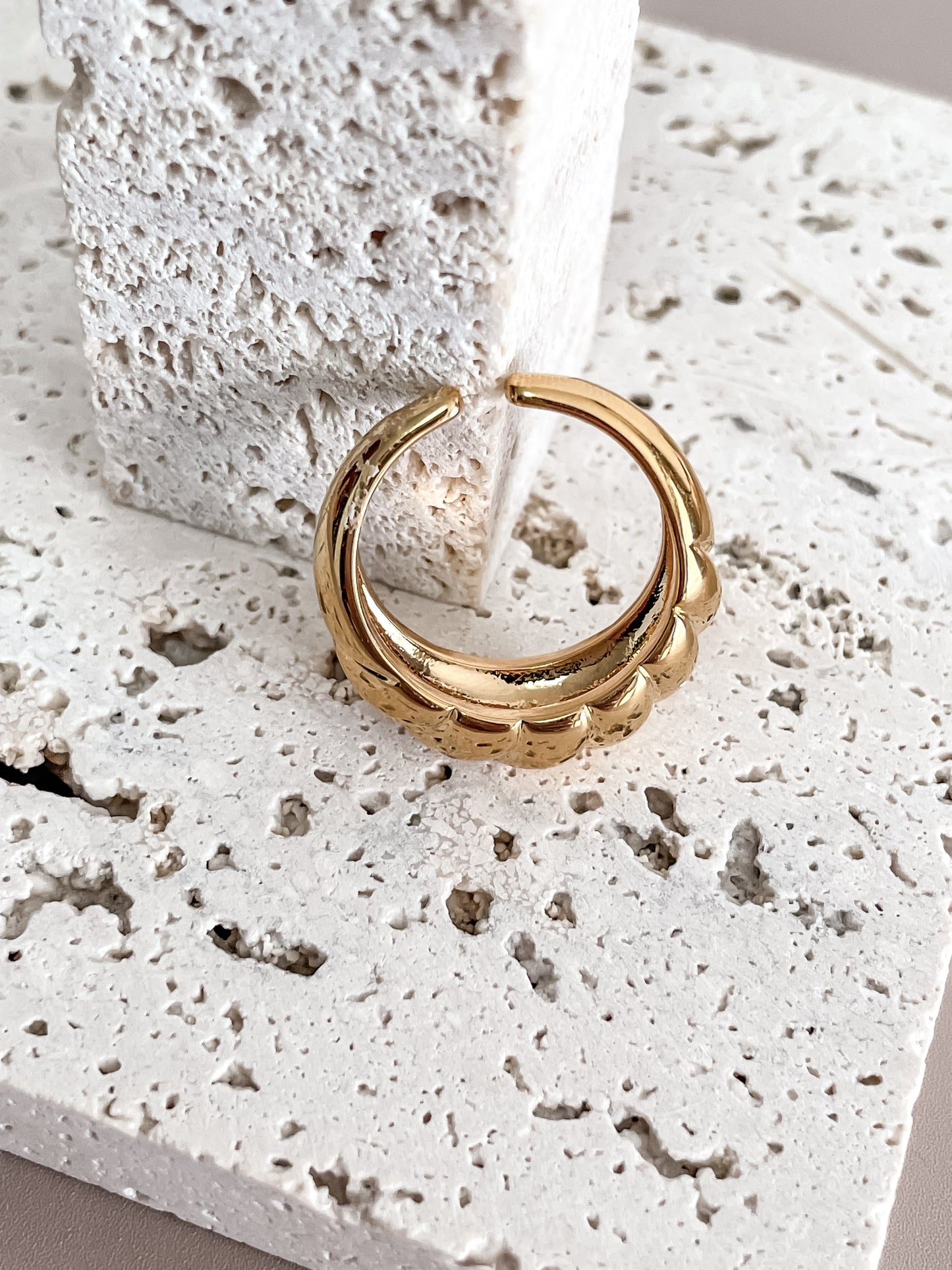 Croissant Inspired Ring