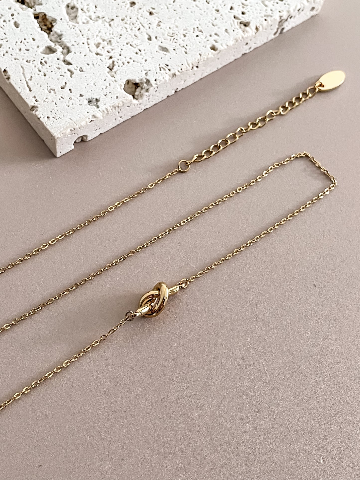Gold Knot Necklace