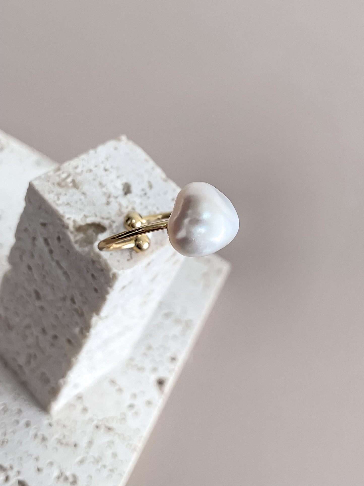 Pearl Open Ring