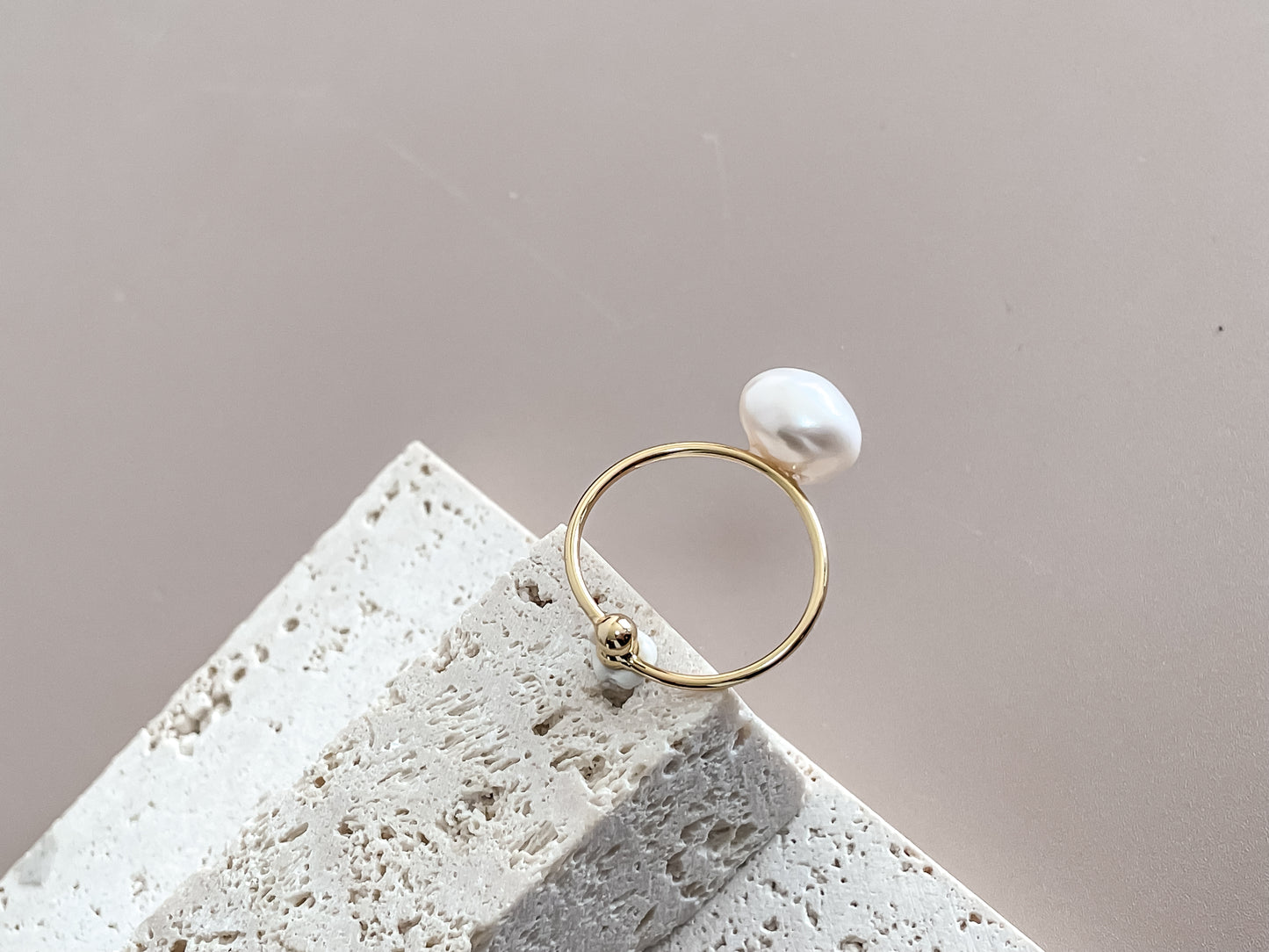 Pearl Open Ring