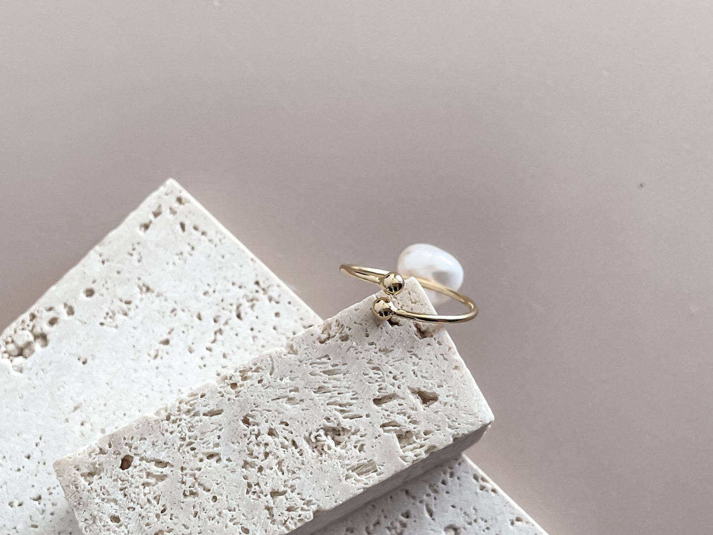 Pearl Open Ring