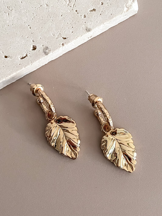 Basic Leaf Drop Earrings