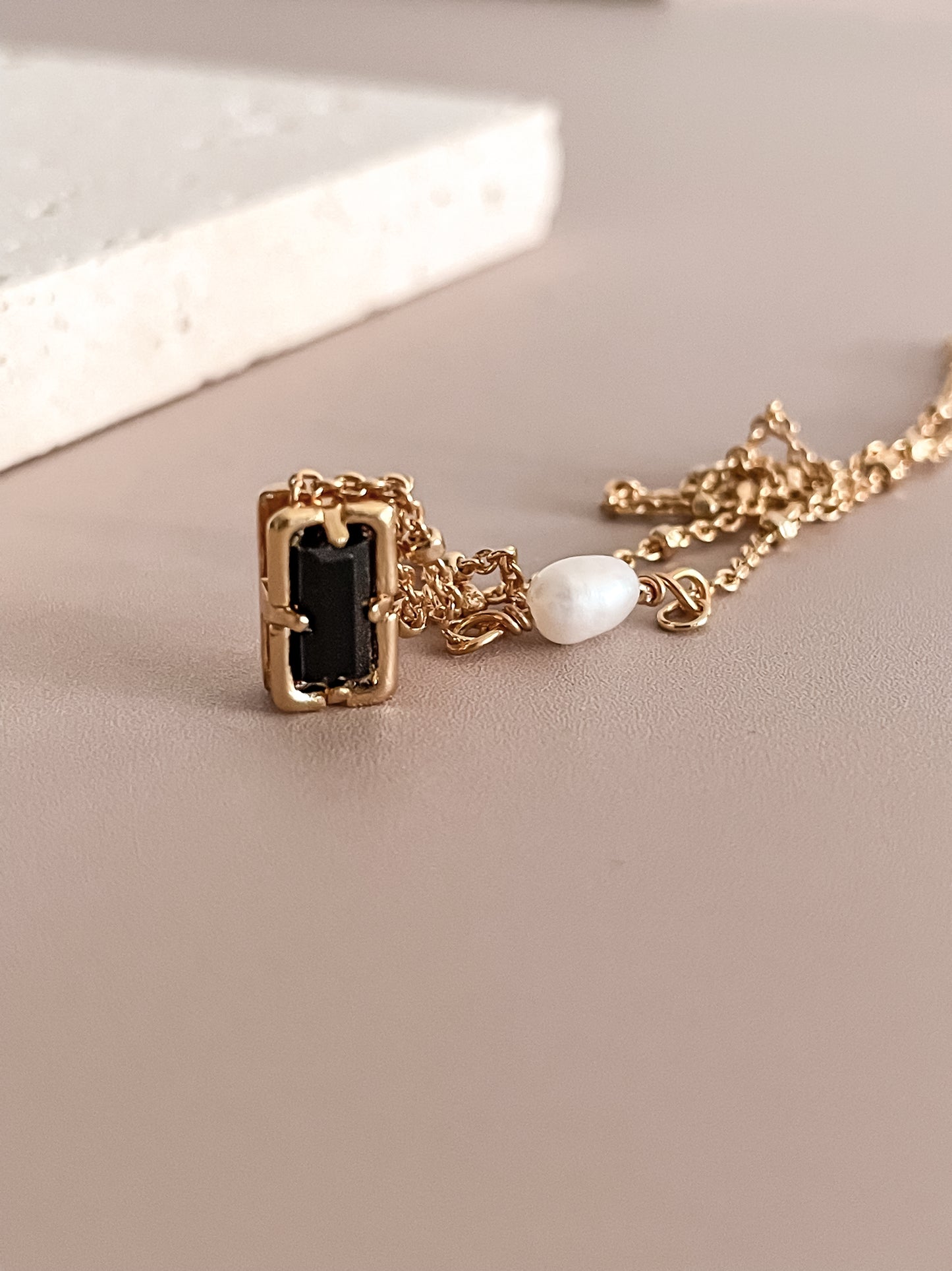 Black Zirconia Necklace