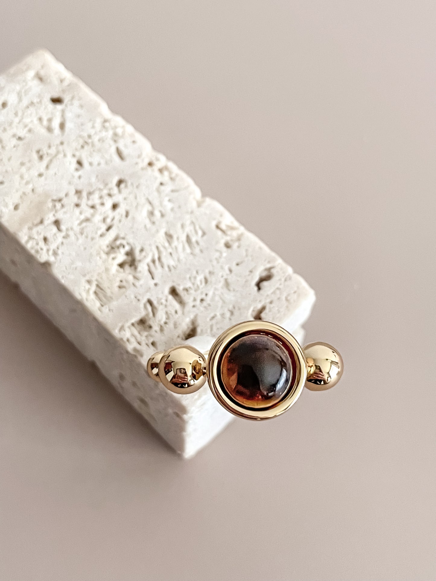 Tiger's Eye Inlaid Ring