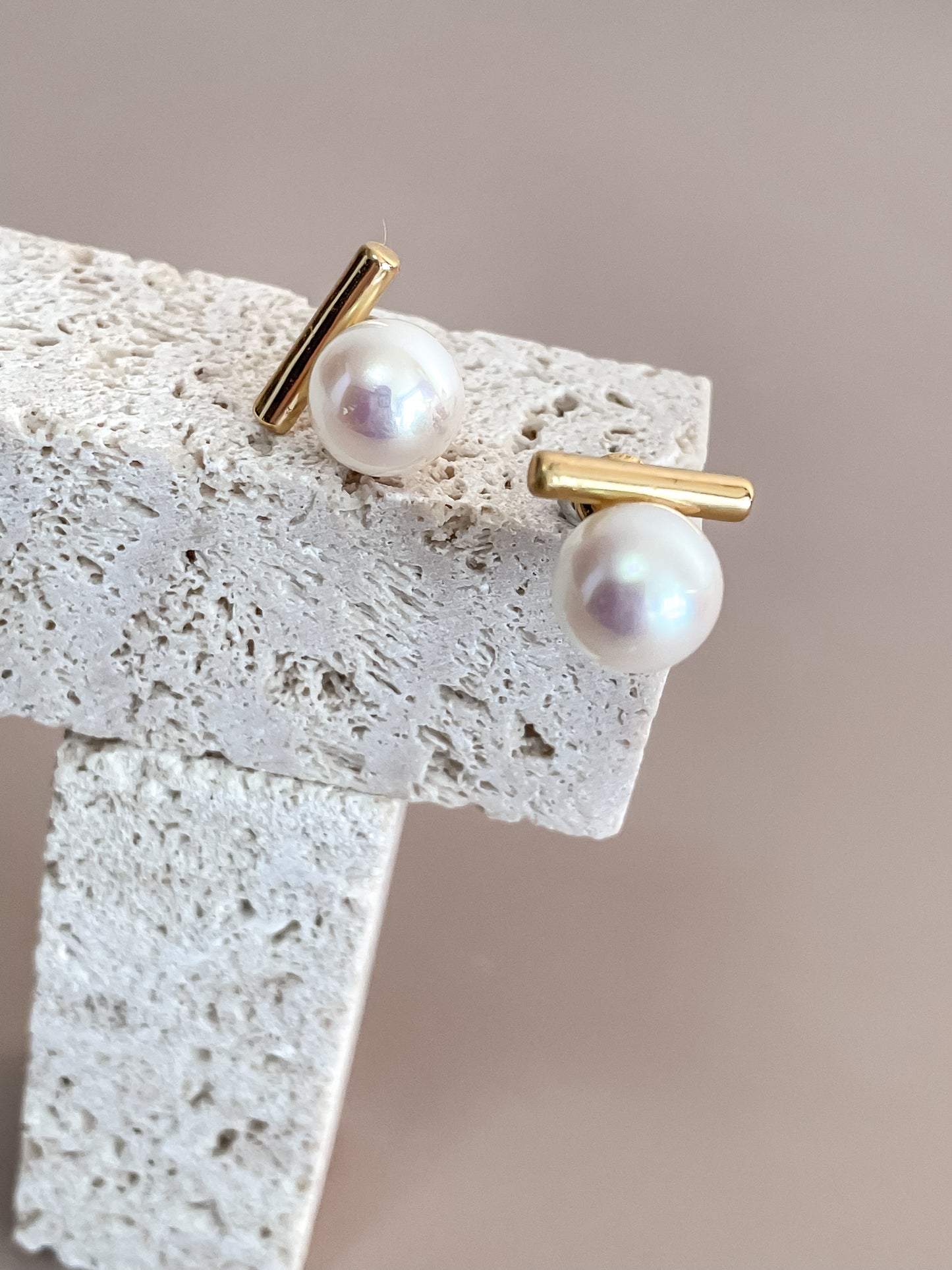 Classic Pearl Stud Earrings