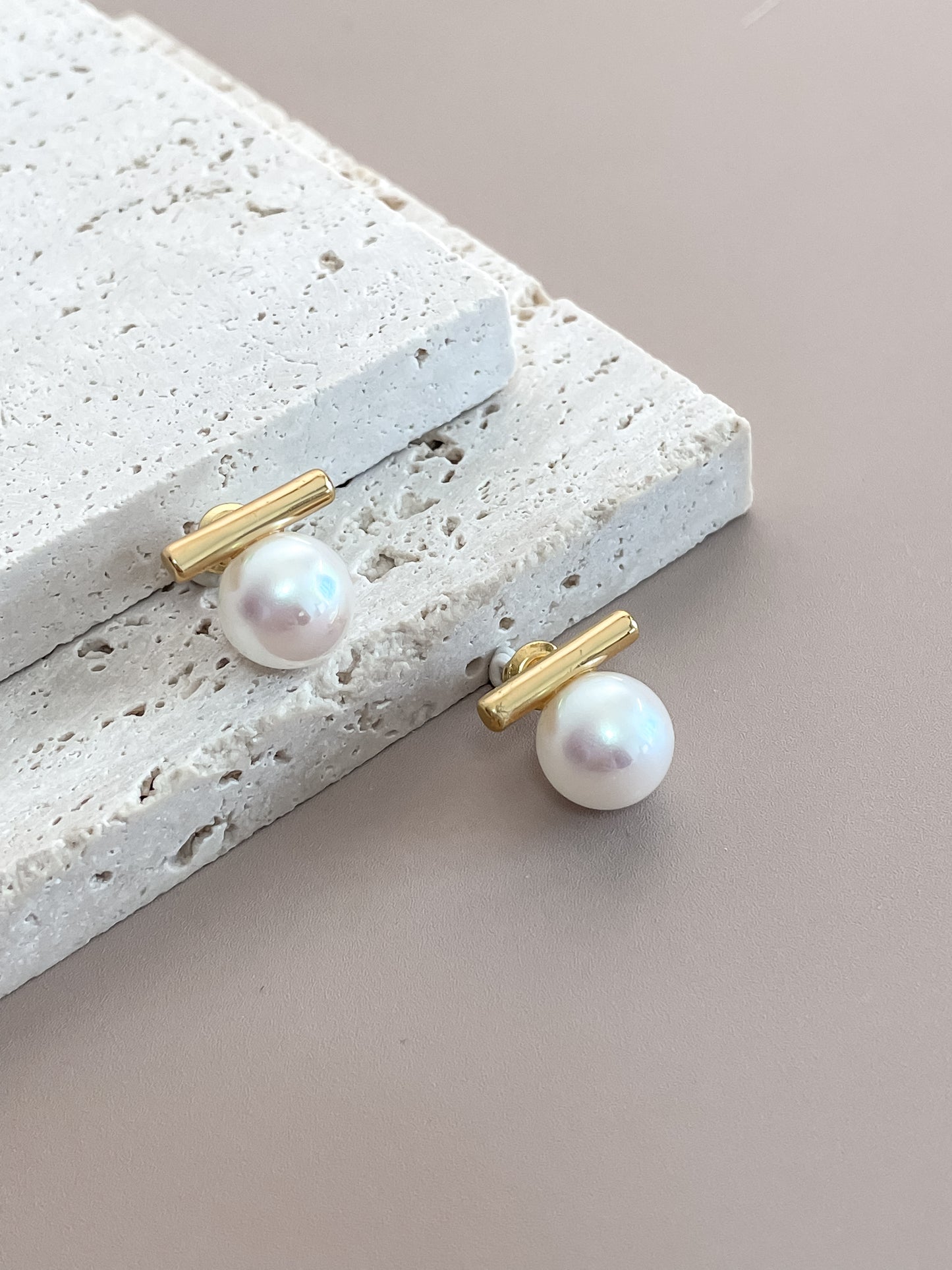 Classic Pearl Stud Earrings