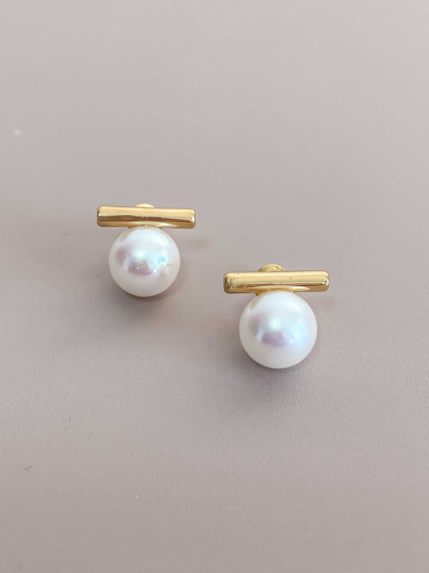 Classic Pearl Stud Earrings