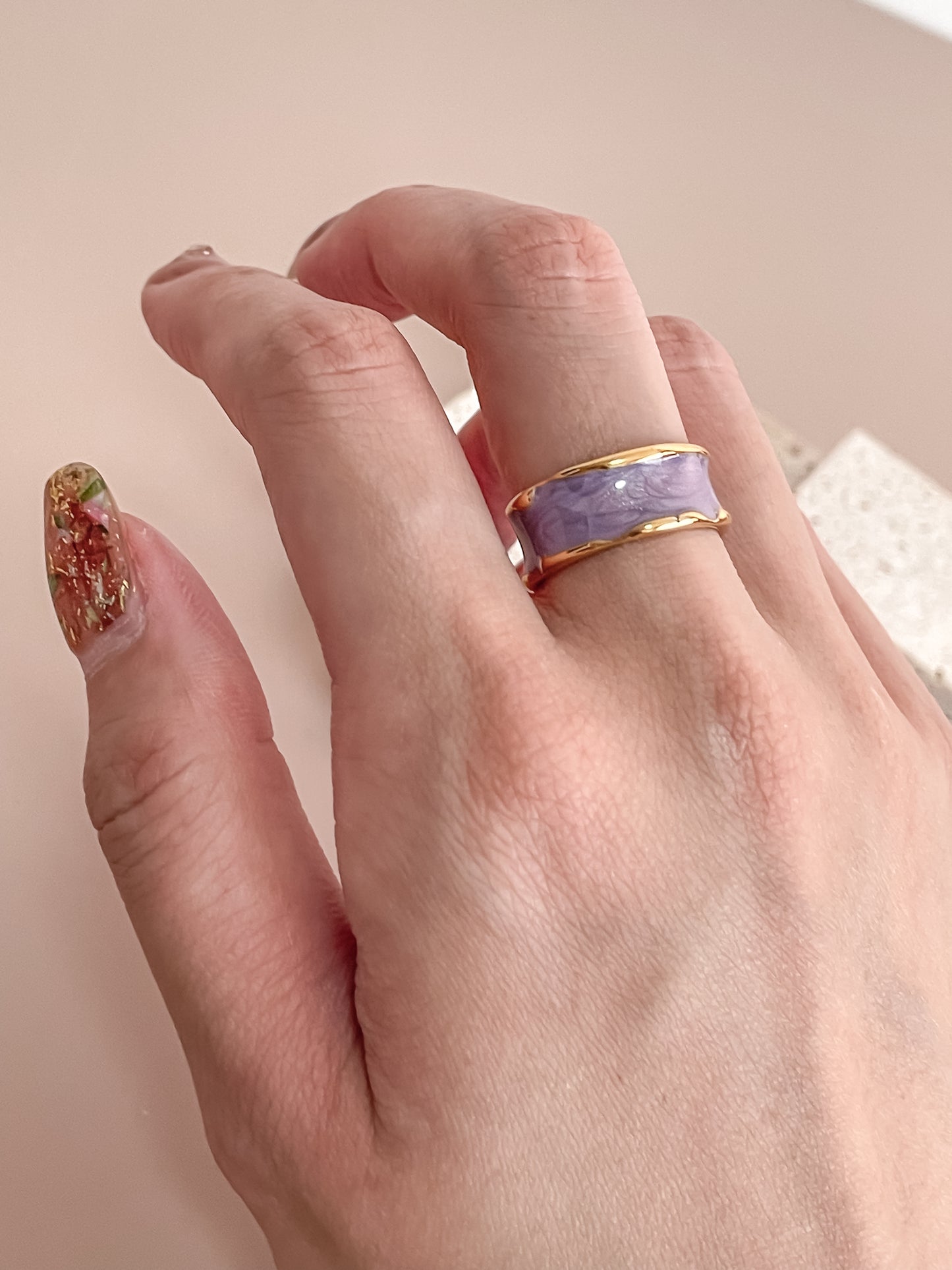 Irregular Enamel Ring