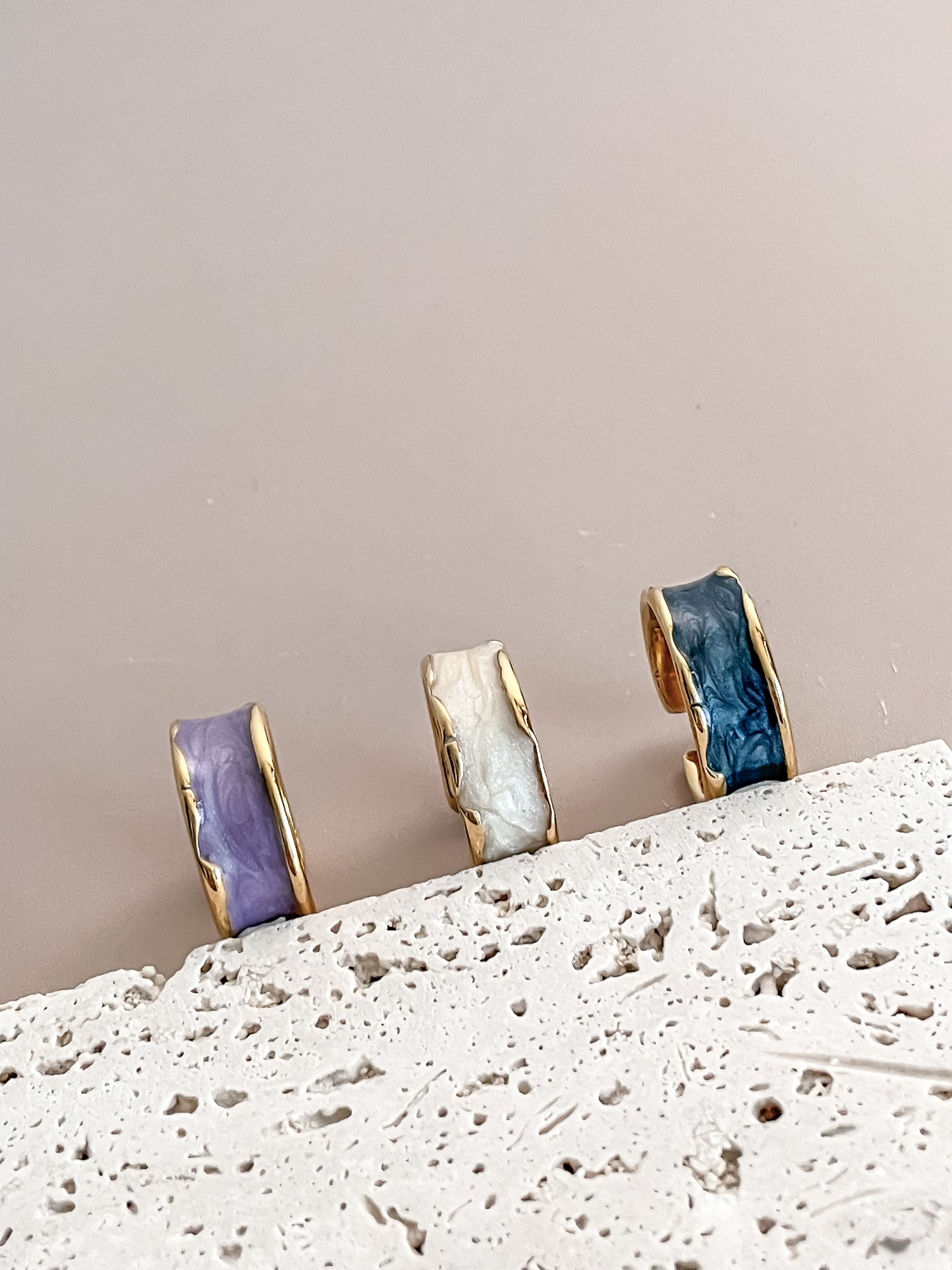 Irregular Enamel Ring