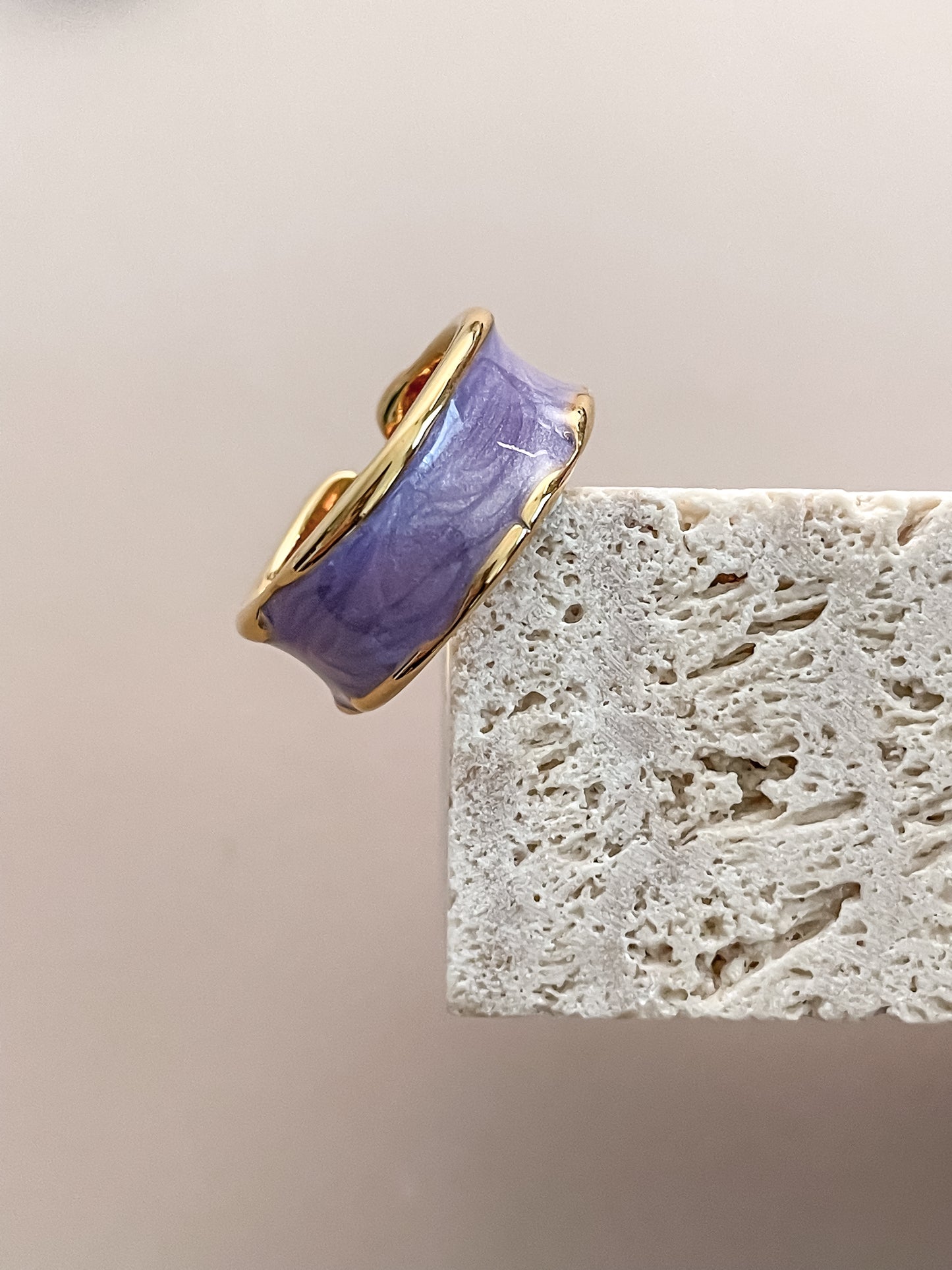 Irregular Enamel Ring